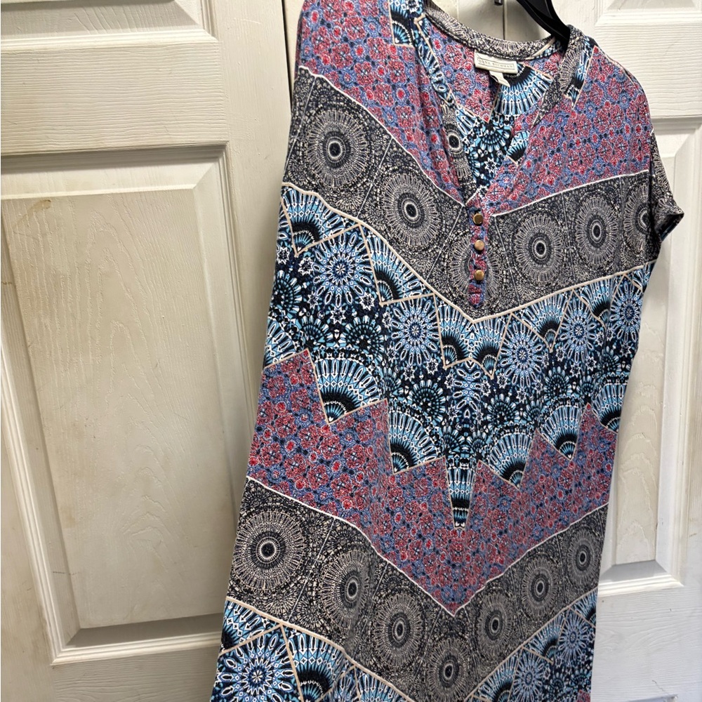 Dana Bachman. Multicolor Patterned Sleeveless Dre… - image 1